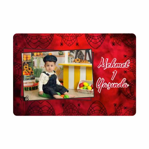 Örümcek Adam Temalı Doğum Günü Magneti